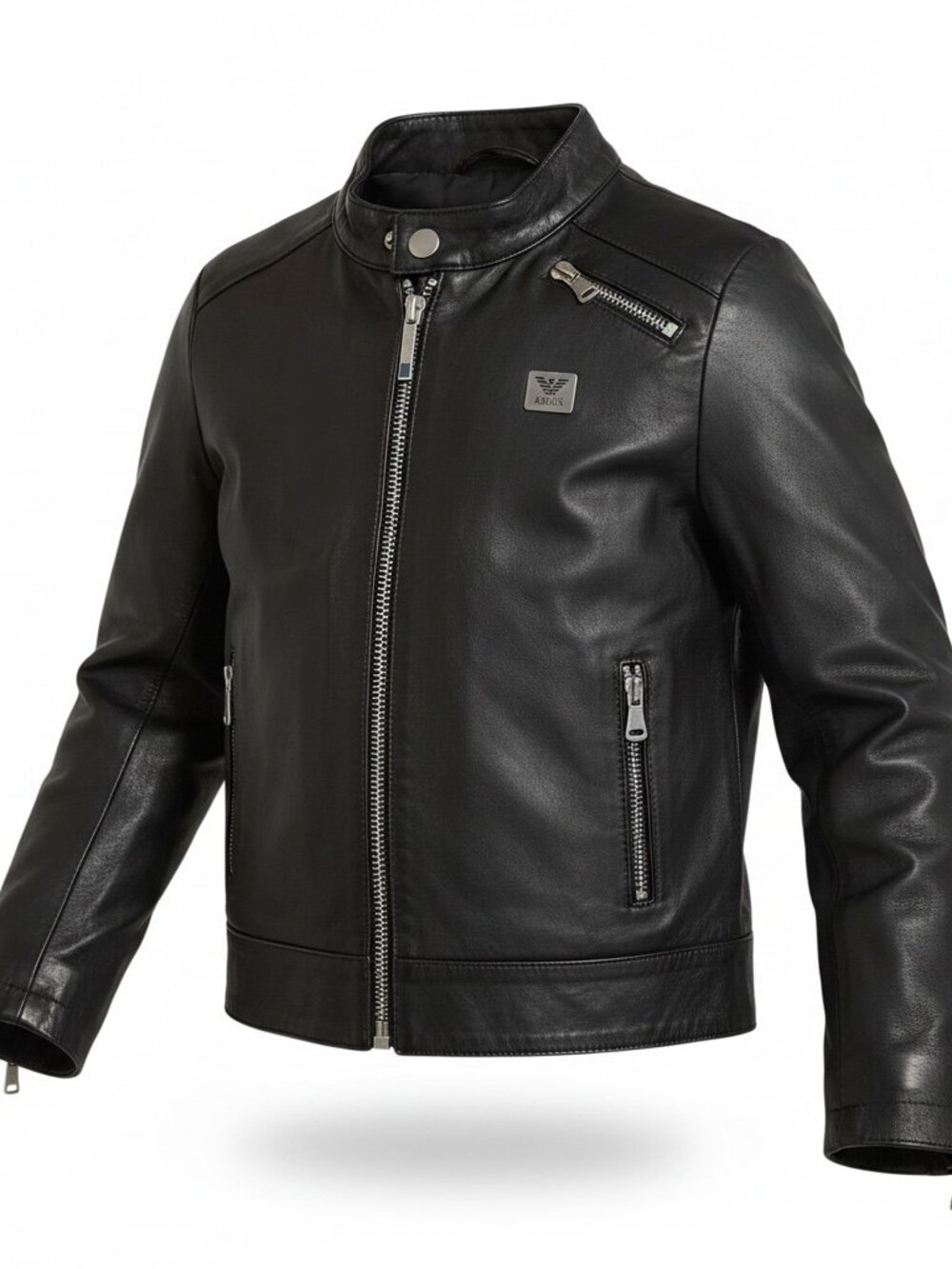 Armani Junior Leather Jacket 8